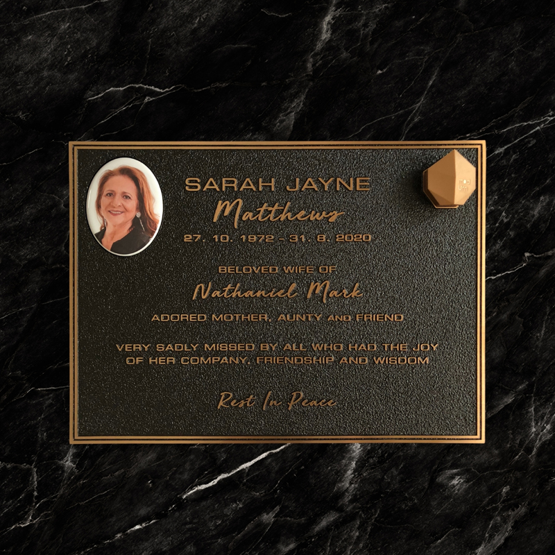 CELEBRATION SMART MEMORIAL PLAQUE